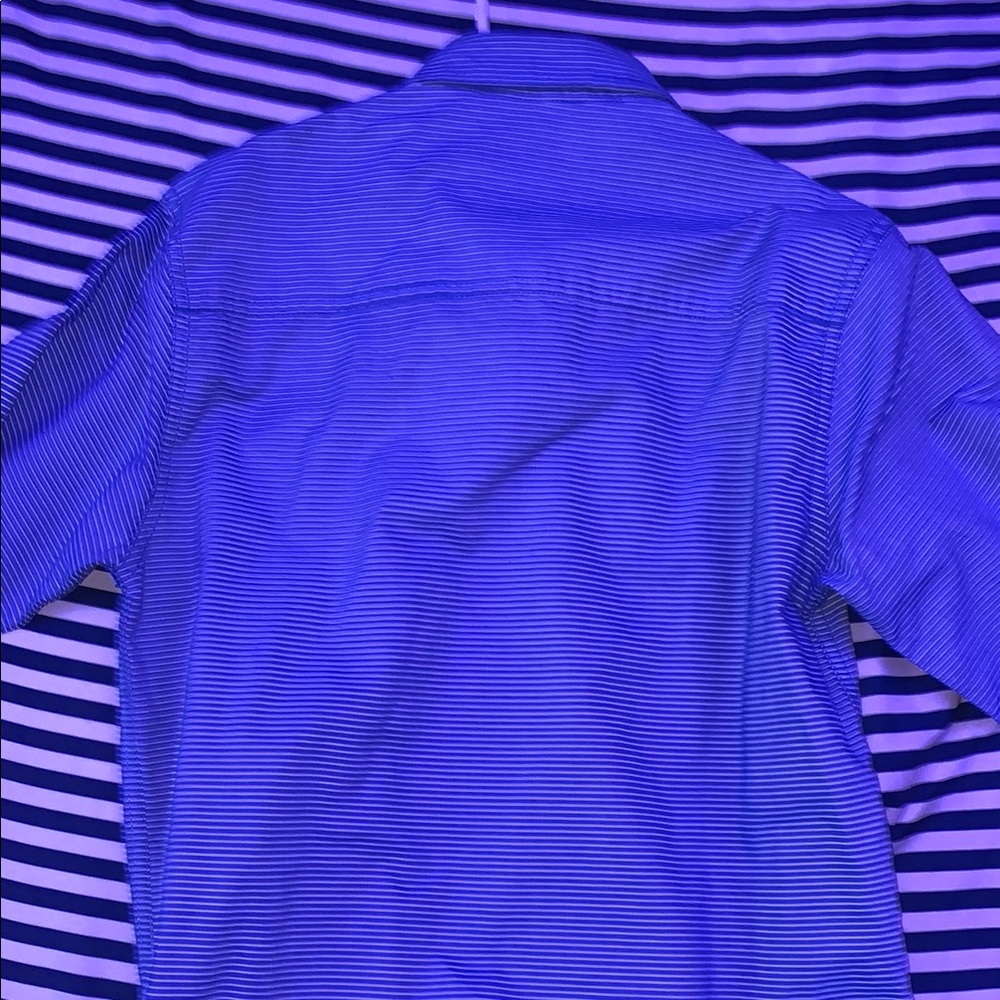Men's Blue Striped Shirt - Picture 2 of 2
